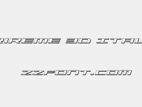 Trireme 3D Italic