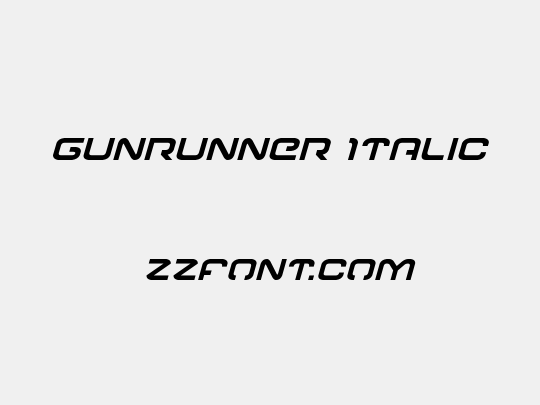 Gunrunner Italic