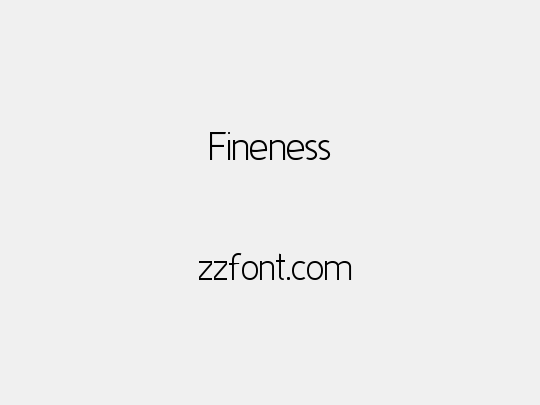Fineness