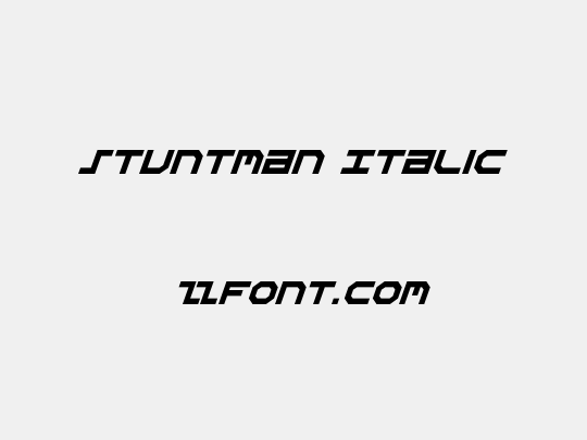 Stuntman Italic