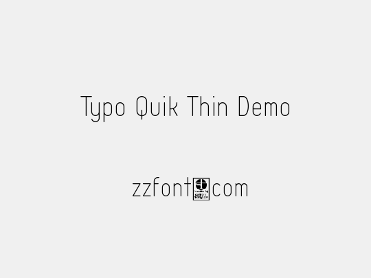 Typo Quik Thin Demo