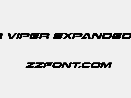Hyper Viper Expanded Italic