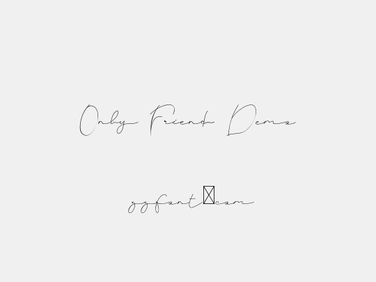 Only Friend Demo