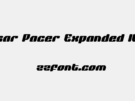 Quasar Pacer Expanded Italic