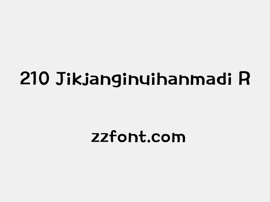 210 Jikjanginuihanmadi R