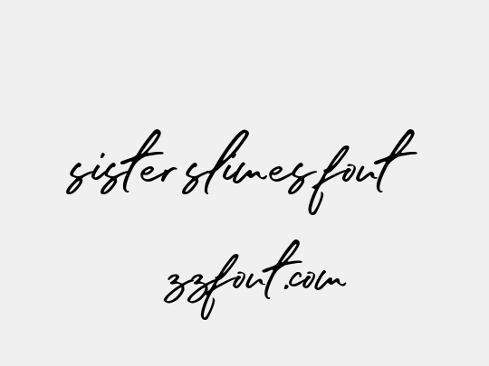 sister slimes font