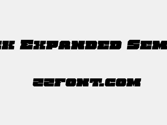 Kittrick Expanded Semi-Italic