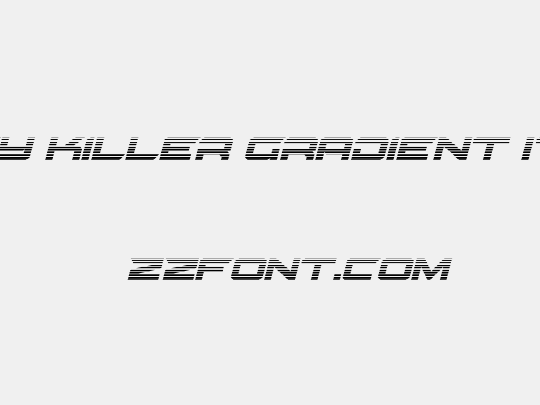 Gypsy Killer Gradient Italic