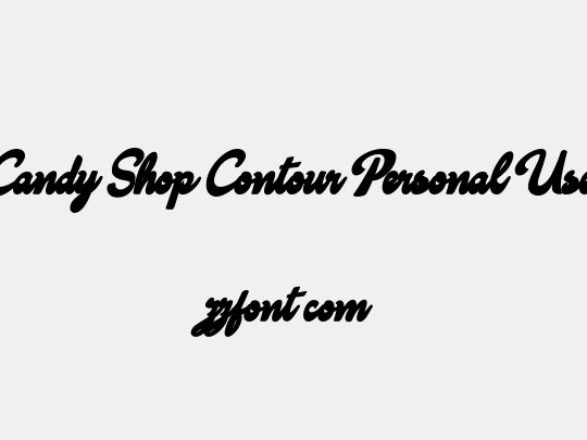 Candy Shop Contour Personal Use