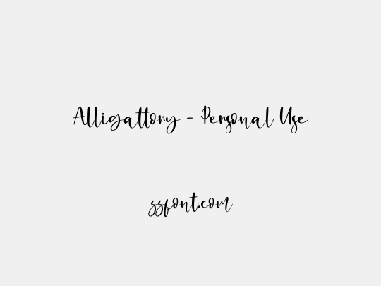 Alligattory - Personal Use