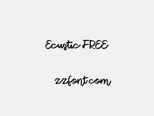 Ecustic FREE