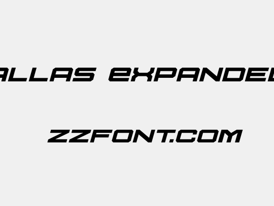 U.S.S. Dallas Expanded Italic