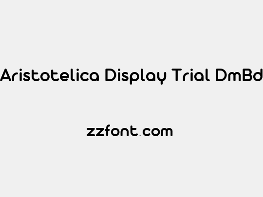 Aristotelica Display Trial DmBd