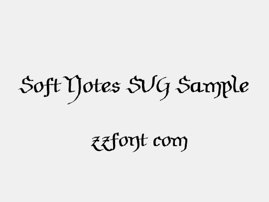 Soft Notes SVG Sample