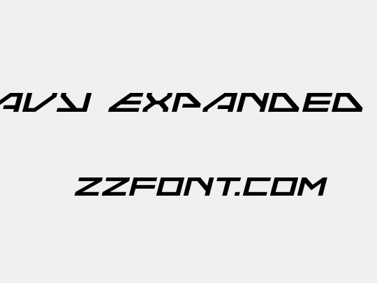 Neo-Navy Expanded Italic