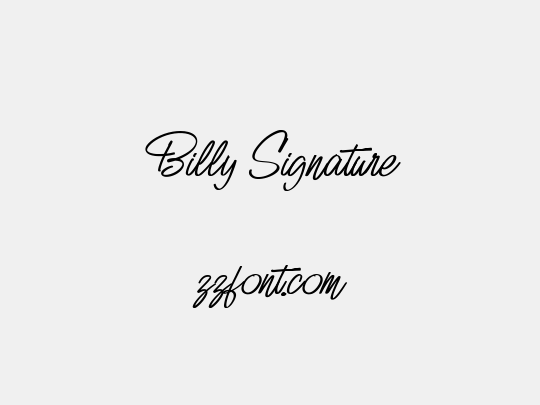 Billy Signature
