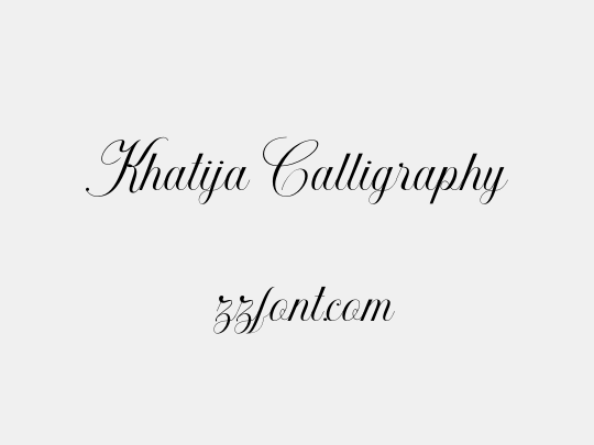 Khatija Calligraphy