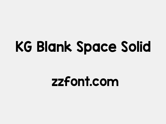 KG Blank Space Solid