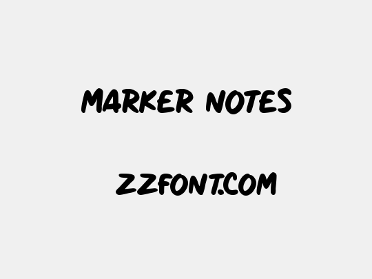 Marker Notes