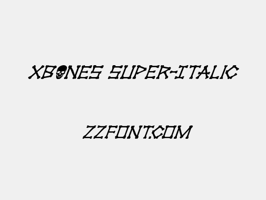 xBONES Super-Italic
