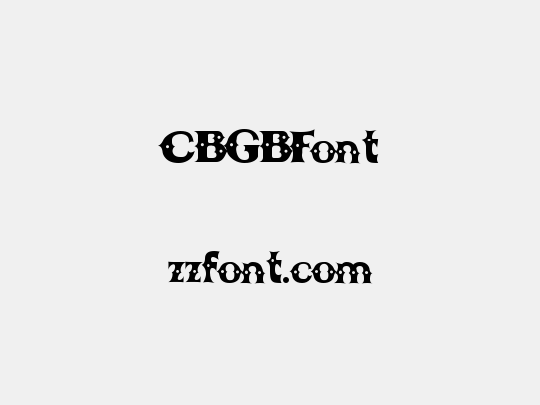 CBGBFont
