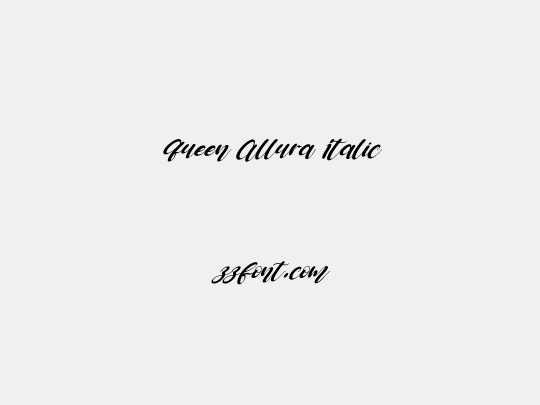 Queen Allura Italic