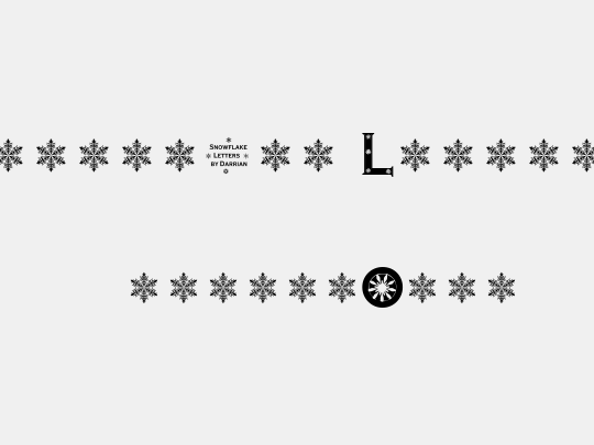 Snowflake Letters