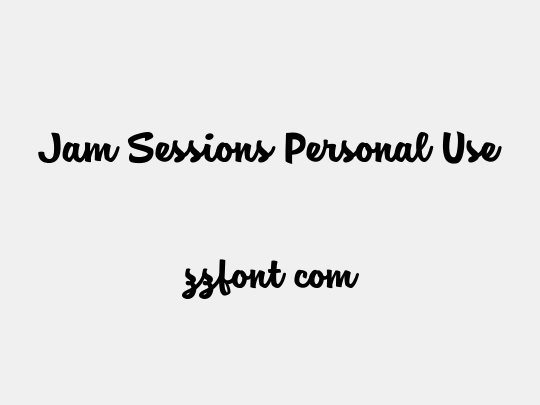 Jam Sessions Personal Use
