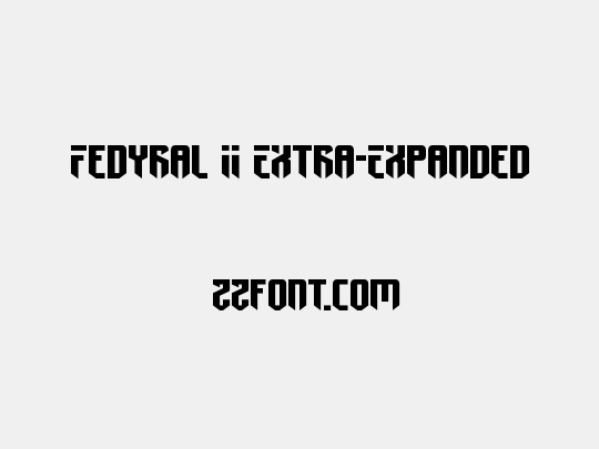 Fedyral II Extra-Expanded