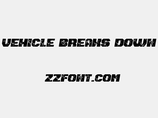 Vehicle Breaks Down