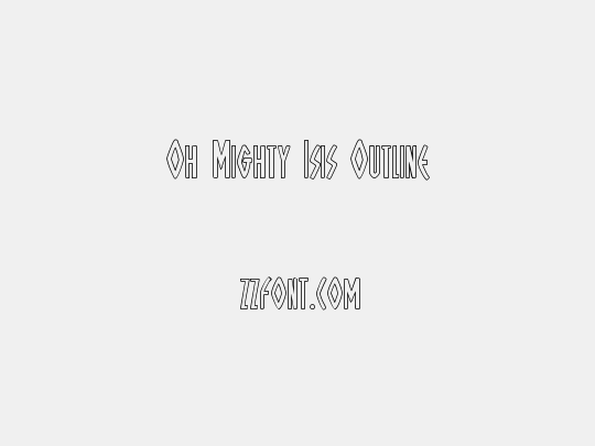 Oh Mighty Isis Outline