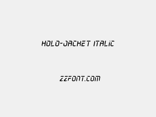 Holo-Jacket Italic
