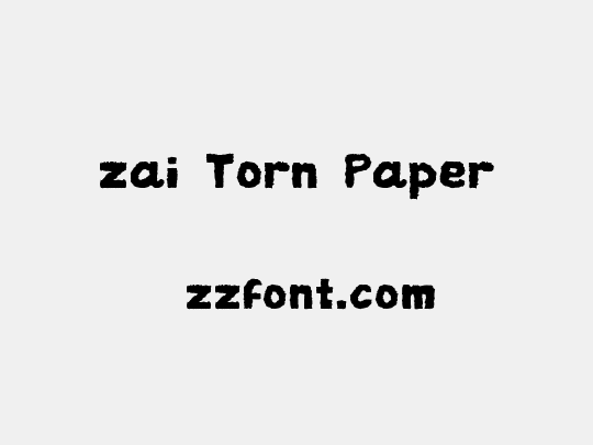 zai Torn Paper