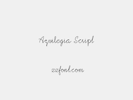 Aquilegia Script