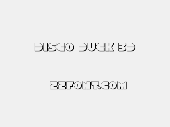 Disco Duck 3D