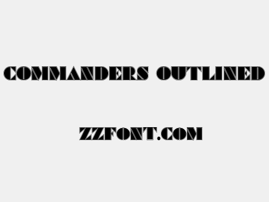 Commanders Outlined