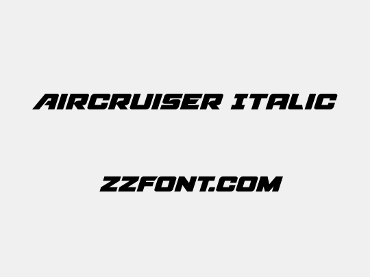 Aircruiser Italic