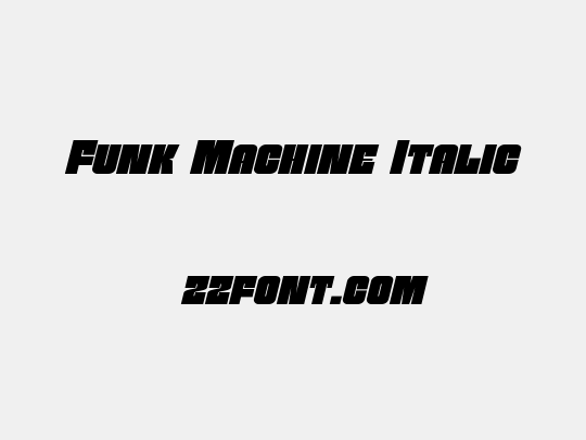 Funk Machine Italic