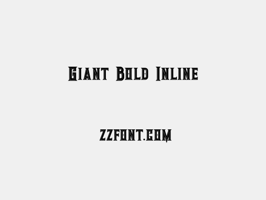 Giant Bold Inline