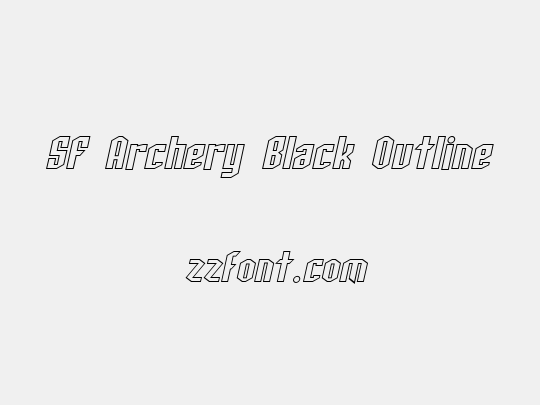 SF Archery Black Outline