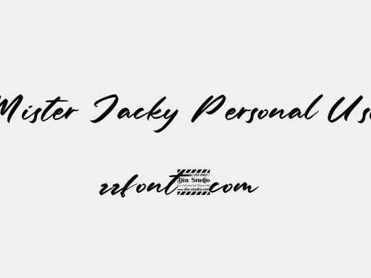 Mister Jacky Personal Use