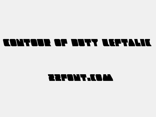 Contour of Duty Leftalic