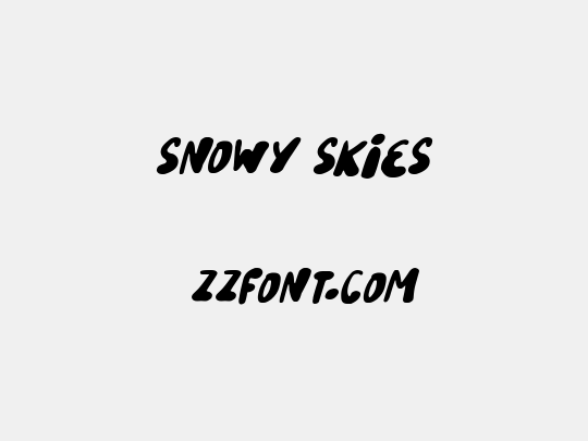 Snowy Skies