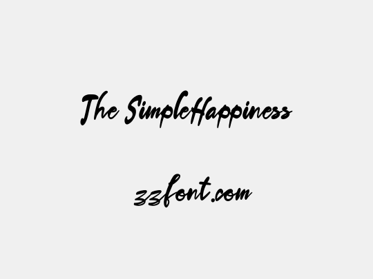 The SimpleHappiness