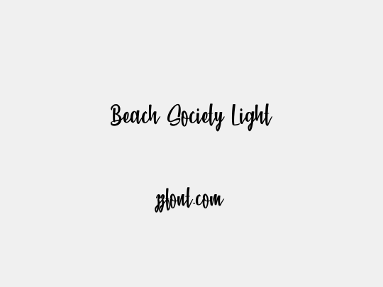Beach Society Light
