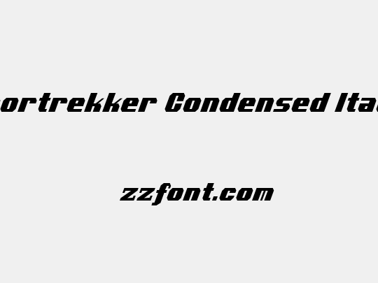 Voortrekker Condensed Italic