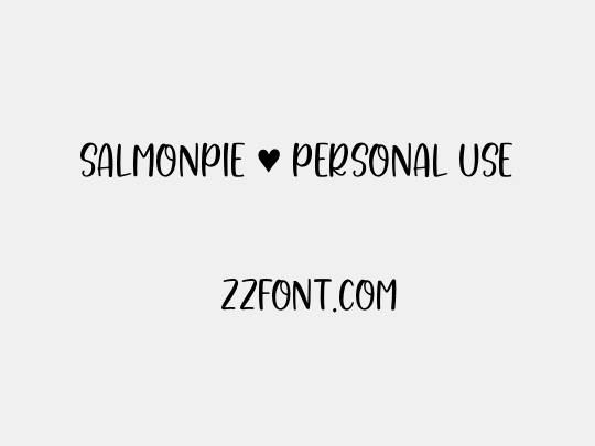 Salmonpie - Personal Use