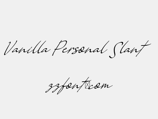 Vanilla Personal Slant