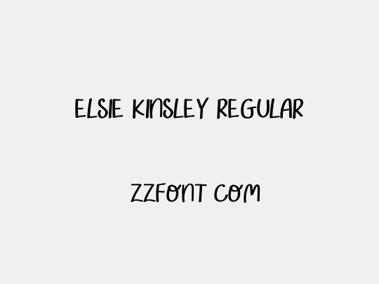 Elsie Kinsley Regular
