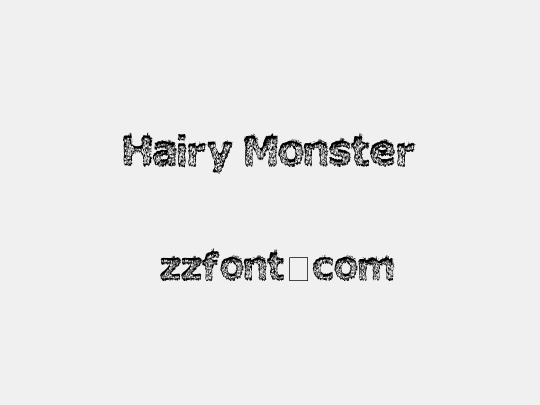 Hairy Monster